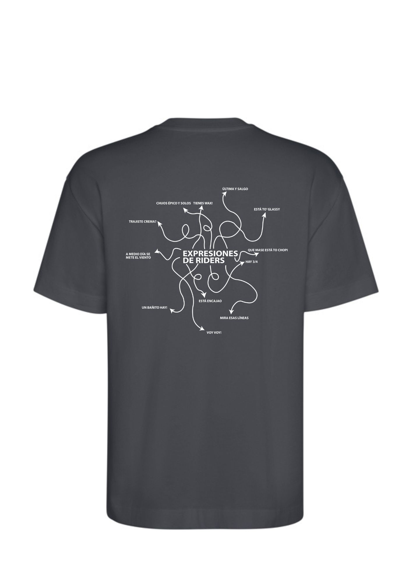 Camiseta oversize “Expresiones de riders”